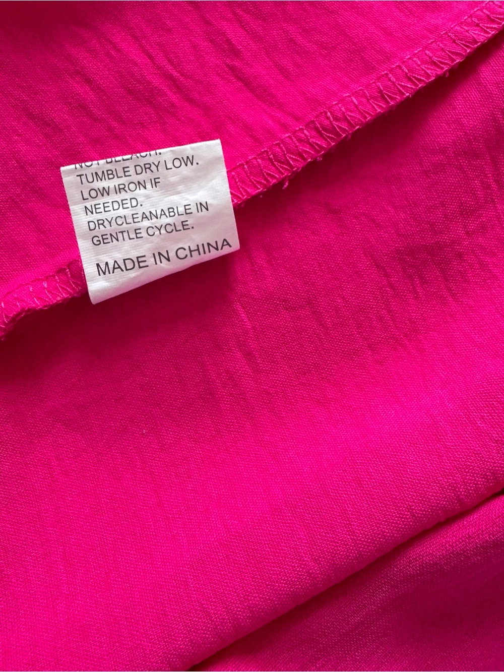 Women’s Fuchsia Notch-Neck Cap Sleeve Top - Picture 6 of 6